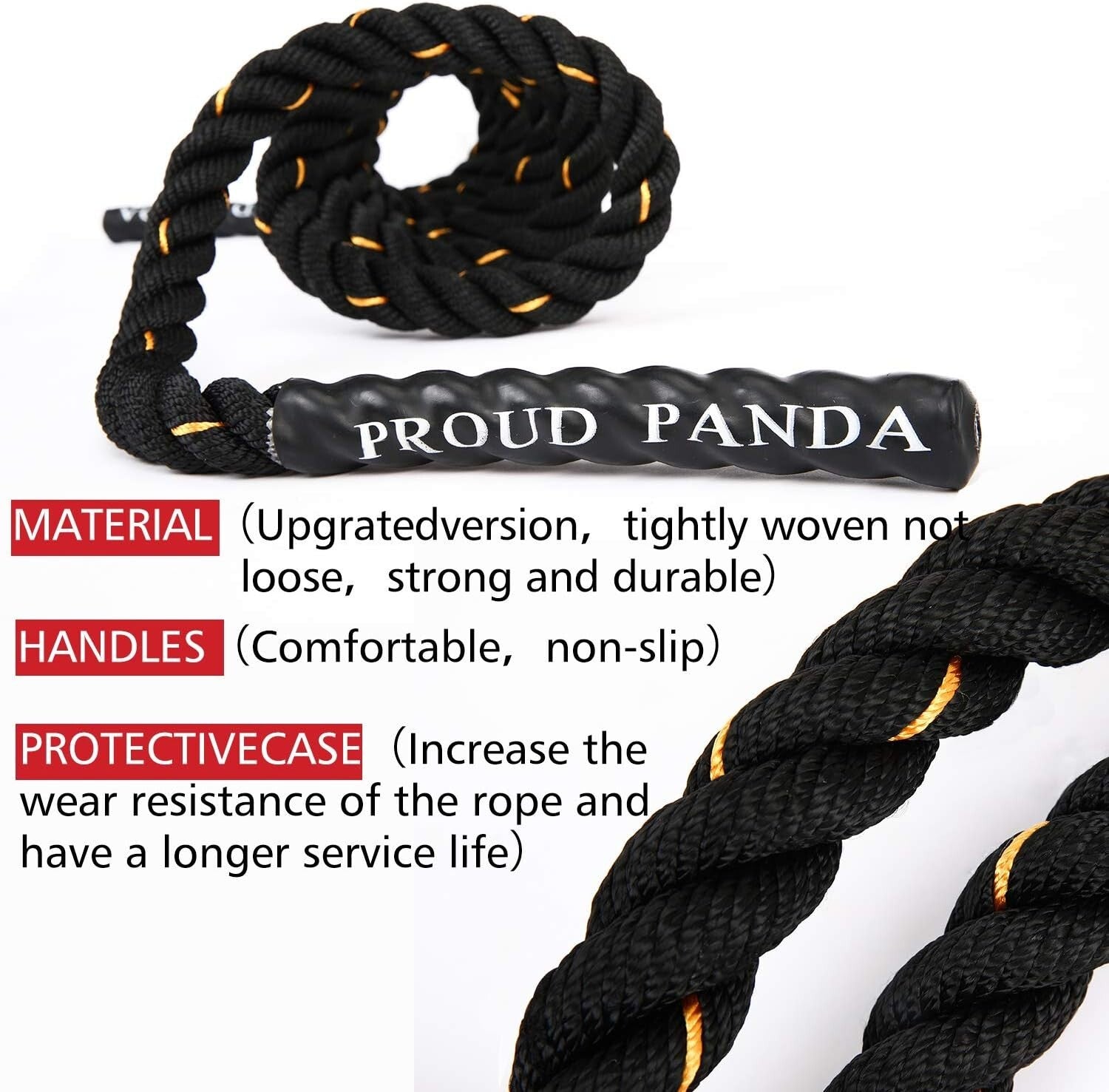 Durable Weighted Skipping Rope 5.4LB | Perfect for Cardio and Strength Training