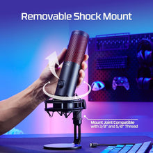 Load image into Gallery viewer, HyperX Quadcast 2 Frost – Bluetooth Podcast Microphone with One-Touch Recording
