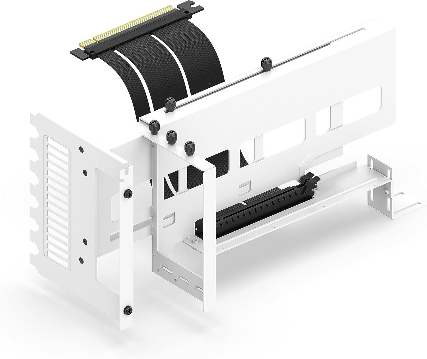 Vertical GPU Mount with ARGB LED & PCIe 4.0 Riser Cable – Showcase Your Graphics