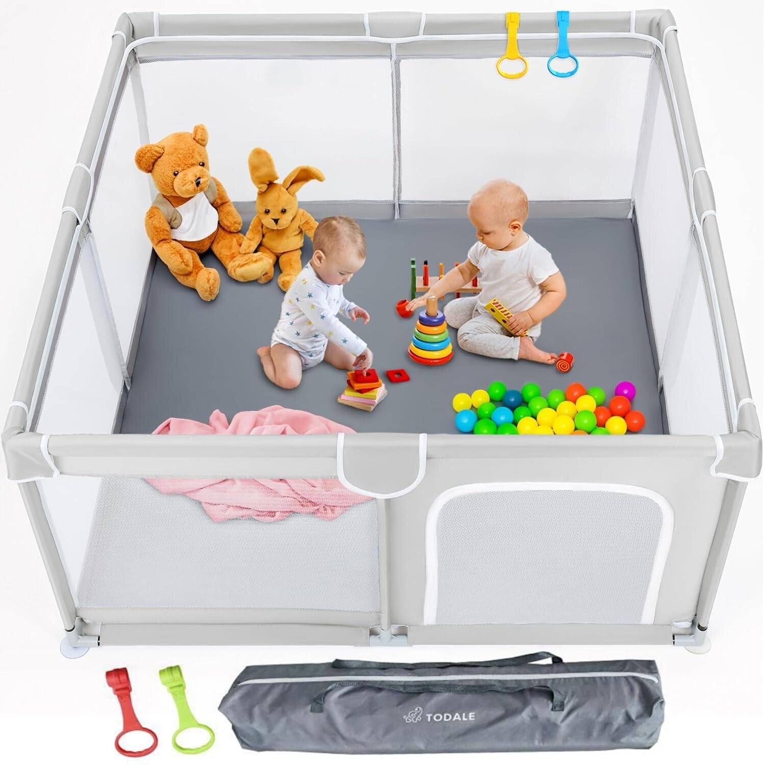 Sturdy Baby Playpen with No-Gap Design - Safe Play Space for Your Toddler 50x50