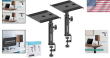 Load image into Gallery viewer, Compact Metal Speaker Stands with Adjustable Height - Studio Monitor Set of 2