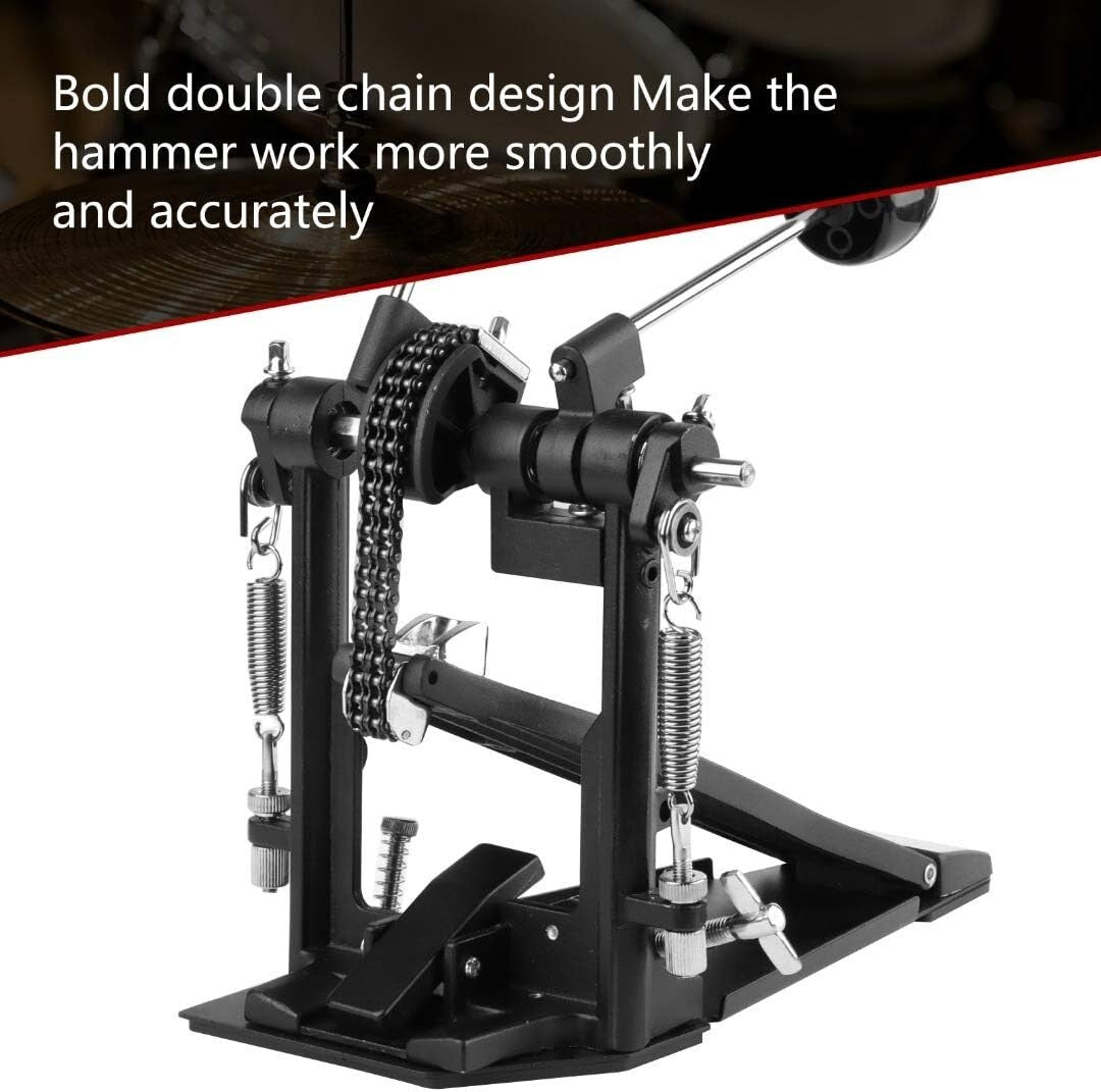 Adjustable Double Kick Drum Pedal with Non-Slip Design for Practicing Drummers