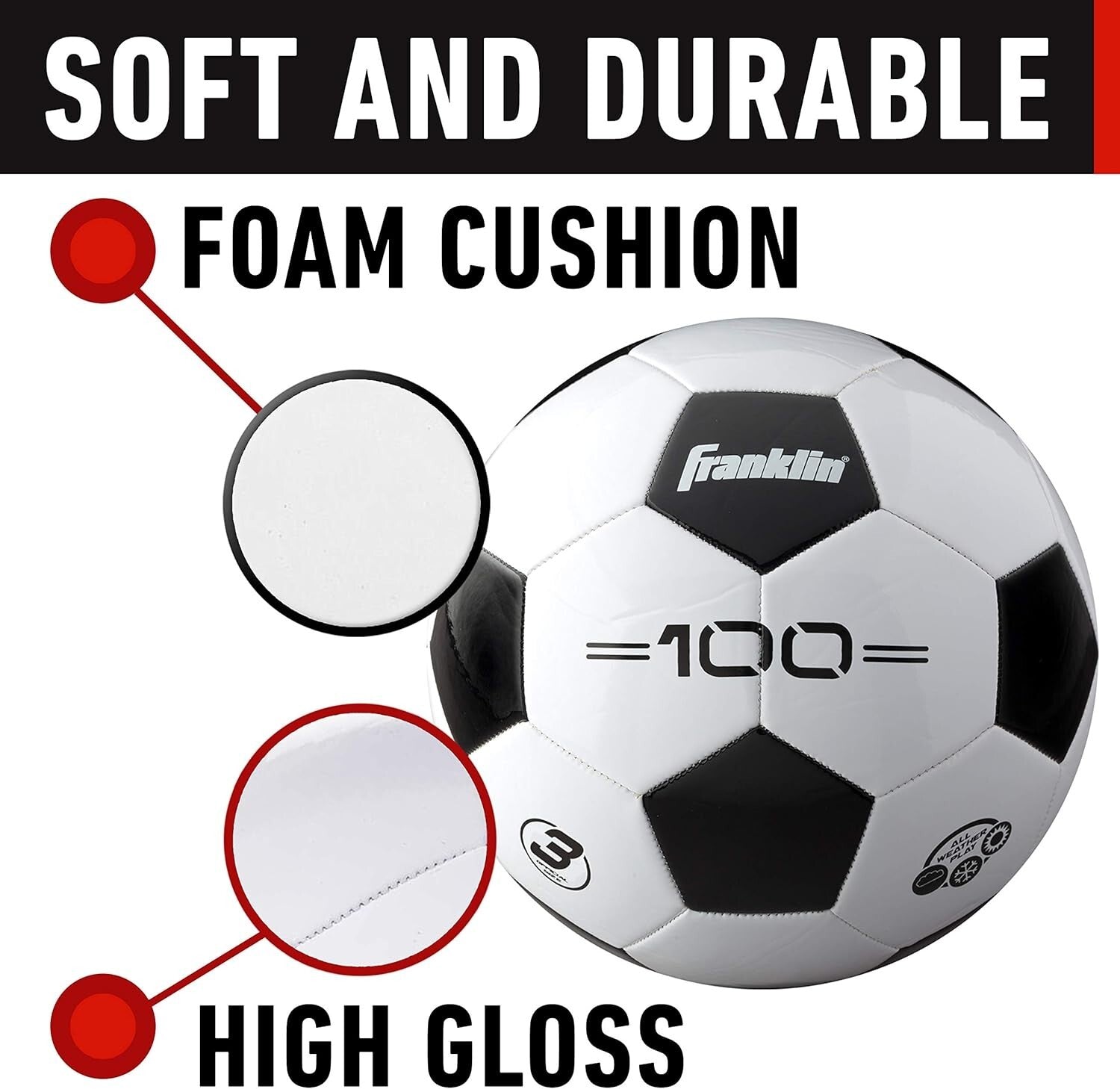 All-Weather Soccer Balls - 12 Pack with Pump - Soft Foam-PVC Construction