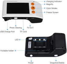 Load image into Gallery viewer, Ergonomic Digital Magnifier - Compact Design with AV Output for Larger Displays
