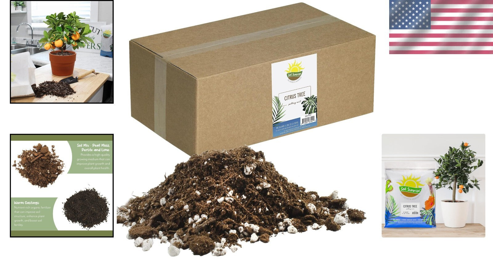 Organic 30qt Potting Soil for Citrus Trees – Ideal for Indoor and Outdoor Use