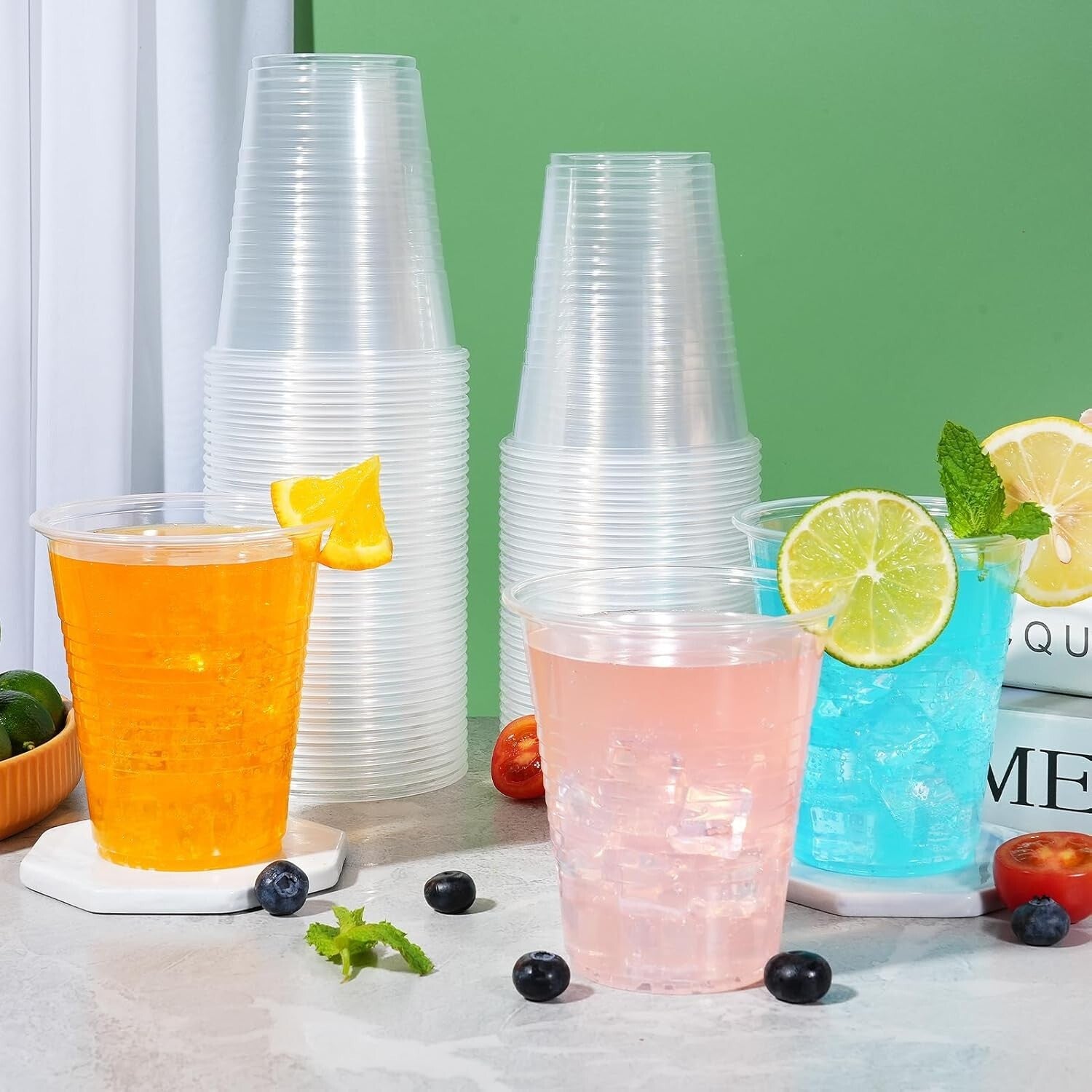 1000 Count Clear Plastic Cups, 12 oz - Perfect for Smoothies, Iced Drinks & More