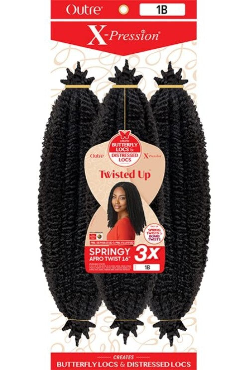 Soft Texture 16-Inch Dark Brown 2 Twisted Up Hair Extensions - X-Pression 5-Pack