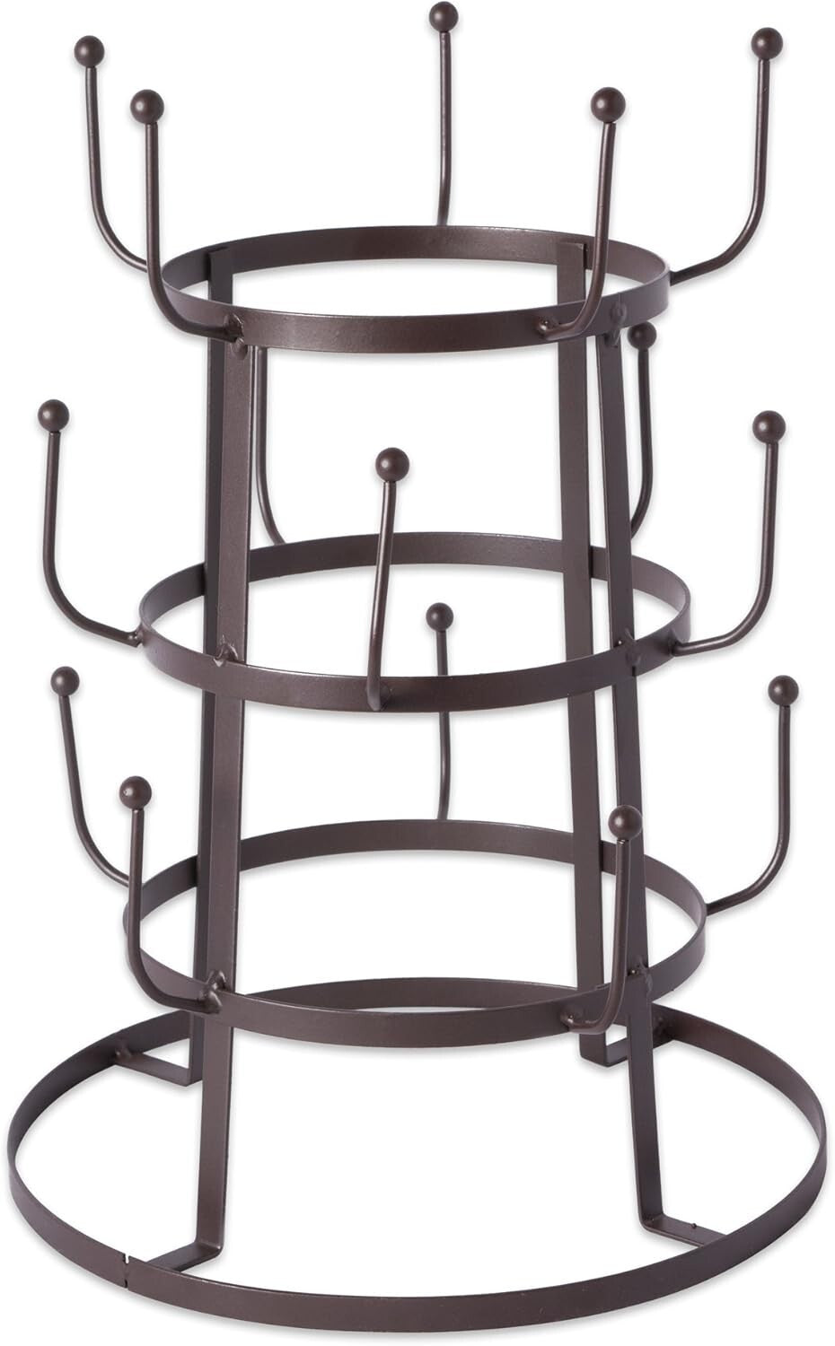 Elegant 3-Tier Mug Holder in Rustic Bronze – Perfect for Coffee & Tea Lovers
