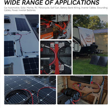 Load image into Gallery viewer, 10AWG Solar Extension Cable 50Ft with Universal Connectors - Weatherproof Design