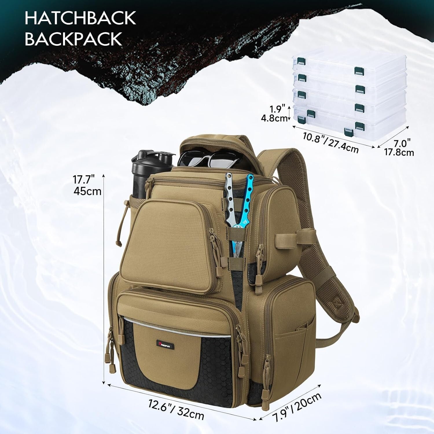 Fashionable Fishing Tackle Bag with SBS Zippers & Ergonomic Design for Comfort