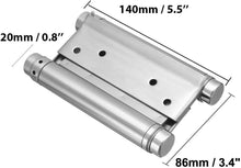 Load image into Gallery viewer, Premium Stainless Steel Double Action Spring Hinges - 4 Pieces for Versatile Use