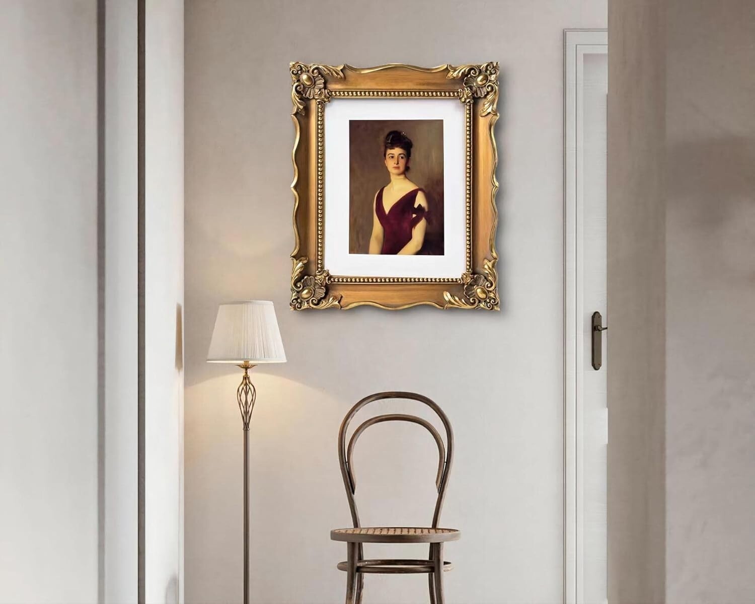 Antique Bronze Picture Frame with Interchangeable Mat for Wall & Tabletop