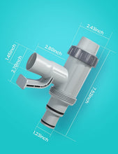 Load image into Gallery viewer, Effortless Pool Maintenance: 2-Pack Plunger Valves with Pipe Holder Hose Adapter