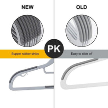 Load image into Gallery viewer, Triangular Shape Heavy-Duty 50 Clothes Hangers with Non-Slip Coating - Gray