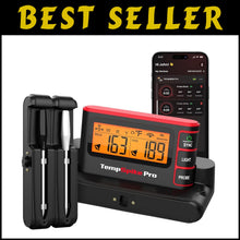 Load image into Gallery viewer, Wireless Bluetooth Meat Thermometer with App and Unlimited Range – 1050°F