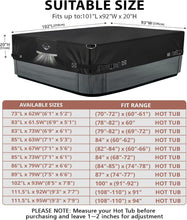 Load image into Gallery viewer, Ultimate Protection Hot Tub Cover 1000N Tear Strength Fits 100" SPA Rectangle