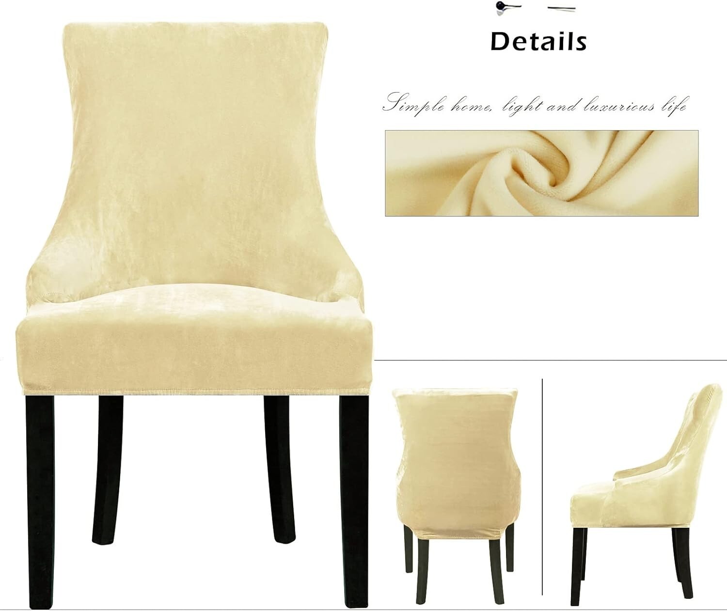 High-Quality Velvet Slipcovers for Wingback Chairs - Stain & Scratch Resistant