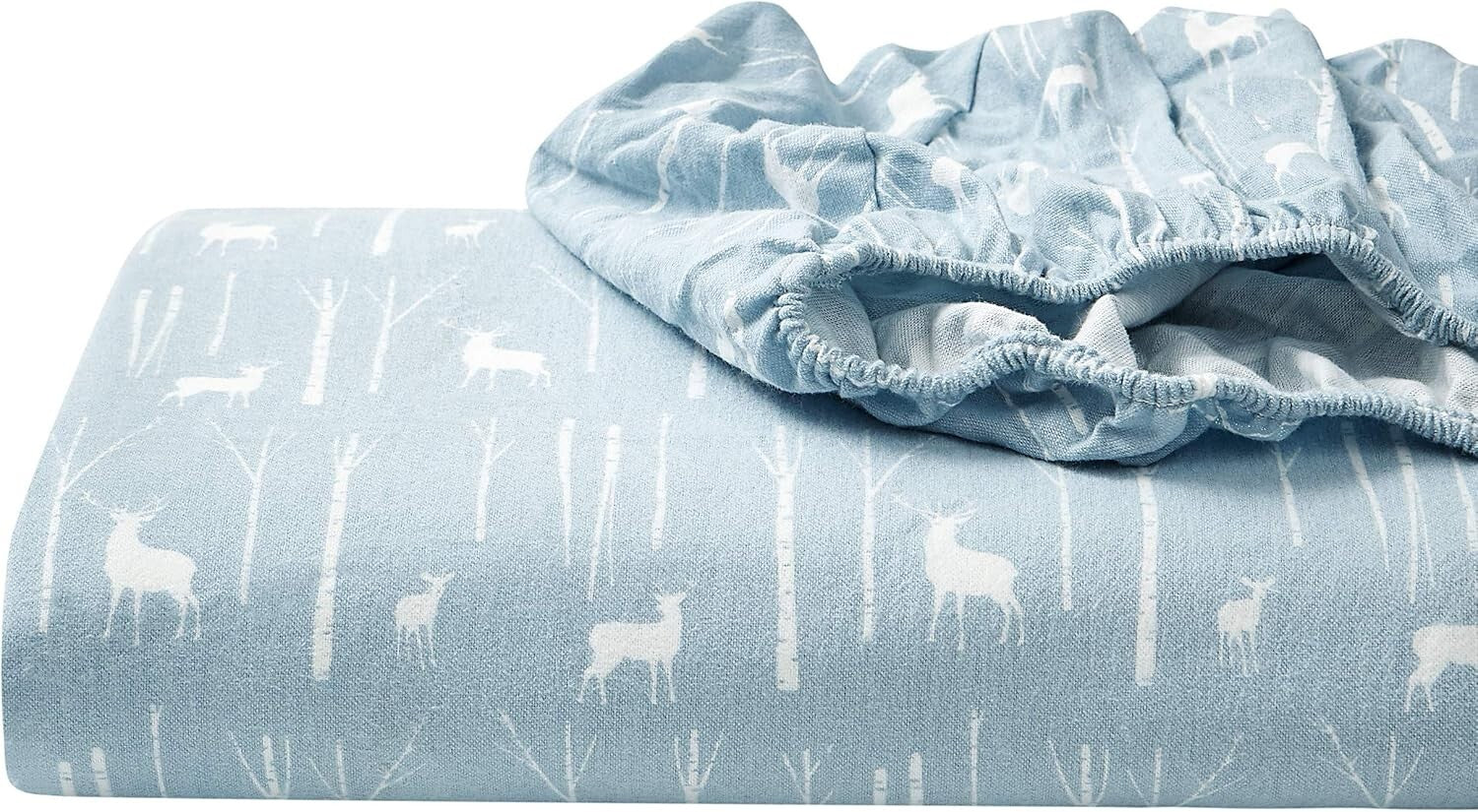 Deep Pocket King Sheet Set in Birch Forest - Extra Soft Cotton Flannel