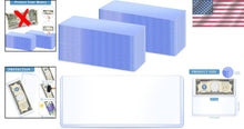Load image into Gallery viewer, Clear 200-Piece Currency Sleeves - Protect and Showcase Banknotes Conveniently
