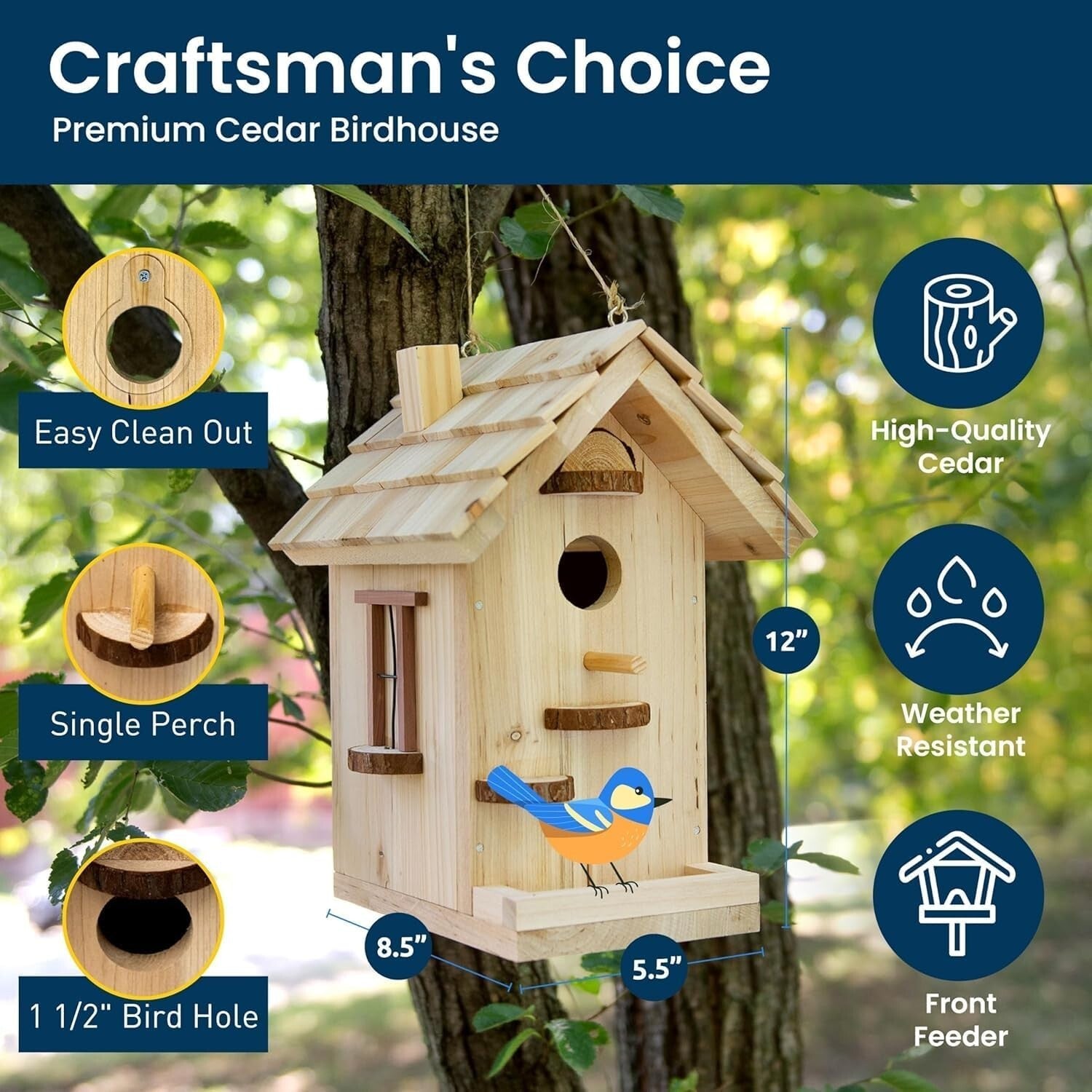 Family-Friendly Build-Your-Own Birdhouse Kit - Nurture Creativity Outdoors