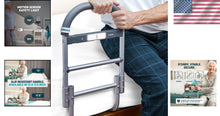 Load image into Gallery viewer, Ergonomic Bed Grab Rail with Motion Light - Ideal for Elderly &amp; Surgery Patients