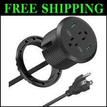 Load image into Gallery viewer, Versatile Desktop Power Station - 40W Charging Solution with Flush-Mount Design
