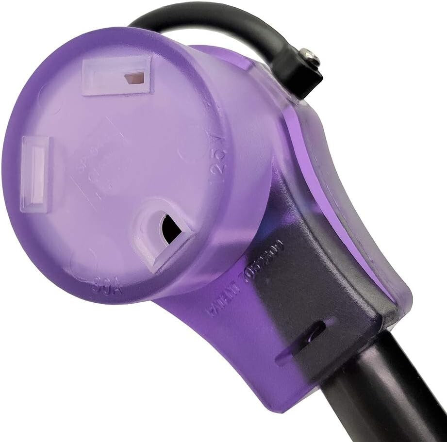 Heavy Duty 30 Amp RV Extension Cord 75FT with Lighted Handle - Outdoor Ready