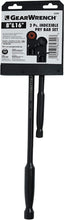 Load image into Gallery viewer, Alloy Steel 2-Piece Pry Bar Set with 14 Locking Positions for Tight Spaces