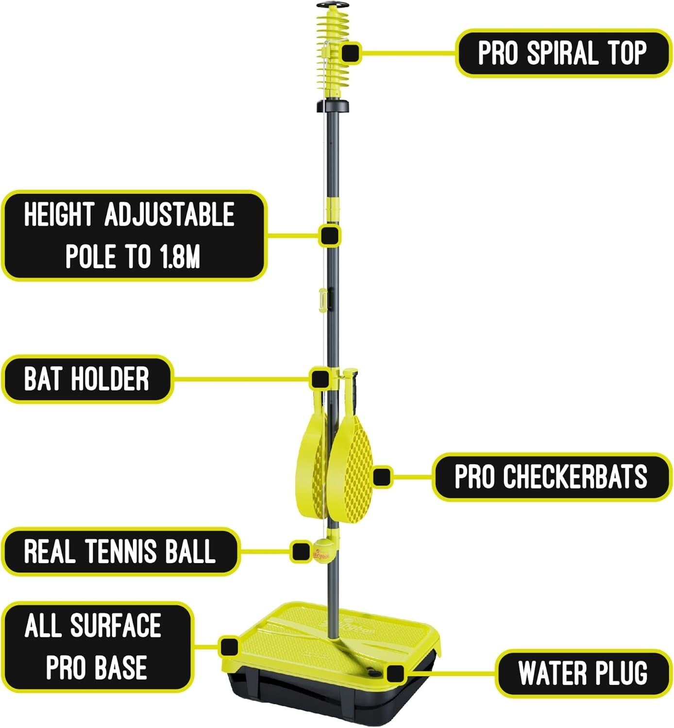 Faster Pro Version Tether Tennis: Ideal for Advanced Players - All Surfaces