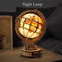 Load image into Gallery viewer, Educational 180pcs 3D Wooden Puzzle Globe with LED: Perfect for Home Decoration