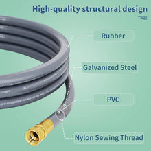 Load image into Gallery viewer, Heavy-Duty 12ft 1/2 Inch Natural Gas Hose with Quality Brass Fittings for Grills
