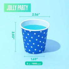 Load image into Gallery viewer, 1000 Pack Multicolor Disposable 5oz Paper Cups - Ideal for Parties &amp; Events
