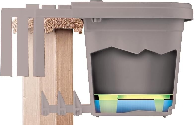 Outdoor Adjustable 24" Railing Planter - Fits Railings 1-4" Wide, Easy Setup