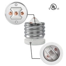Load image into Gallery viewer, Reliable E39 to E26 Socket Reducer, 200℃ Heat-Resistant Ceramic Adapter, 10-Pack
