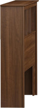 Load image into Gallery viewer, Elegant Full/Queen Bookcase Headboard - Durable Cherry Finish with Storage