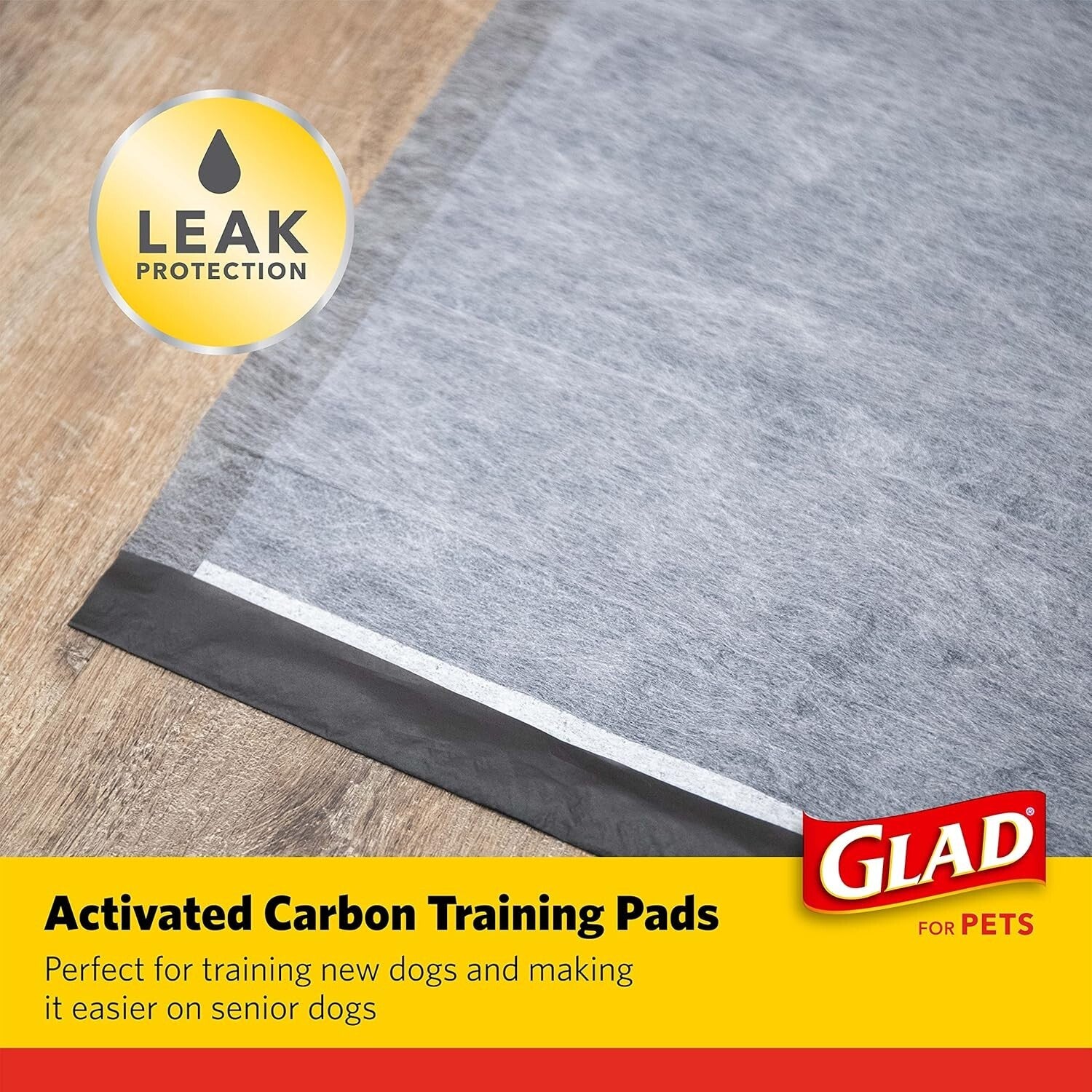 Charcoal Puppy Pads - 150 Count Super Absorbent Disposable Dog Pee Pads, 23"x23"