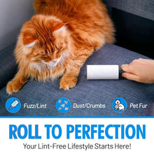 Load image into Gallery viewer, 12-Pack Extra Sticky Lint Rollers for Pet Hair, Furniture &amp; Clothing - Easy Peel
