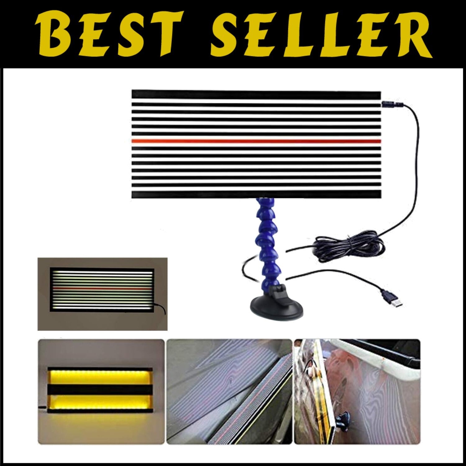 Double Stripe LED Line Board for Paintless Dent Repair – Lightweight & Durable