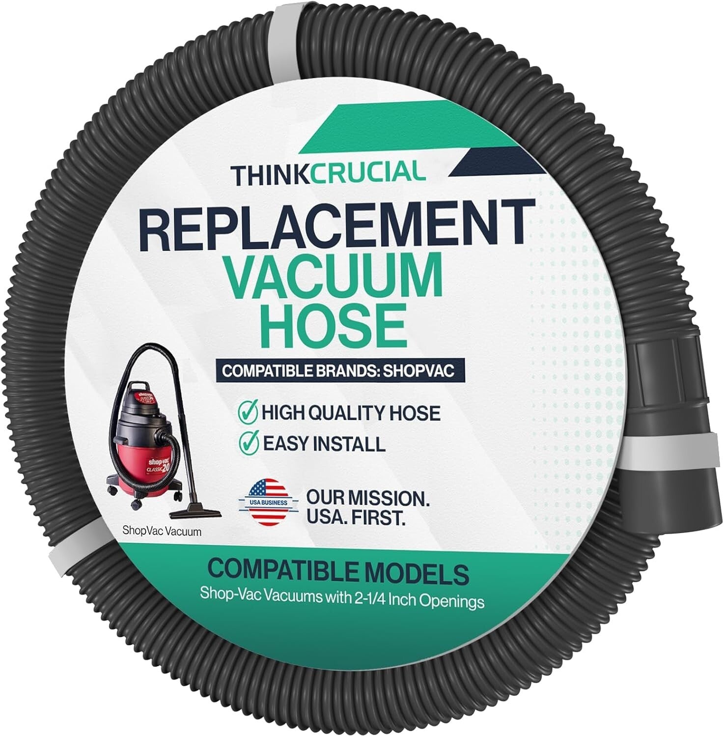 Cost-Effective 10-Foot Replacement Hose for Shop-Vac with 2-1/4 Inch Openings