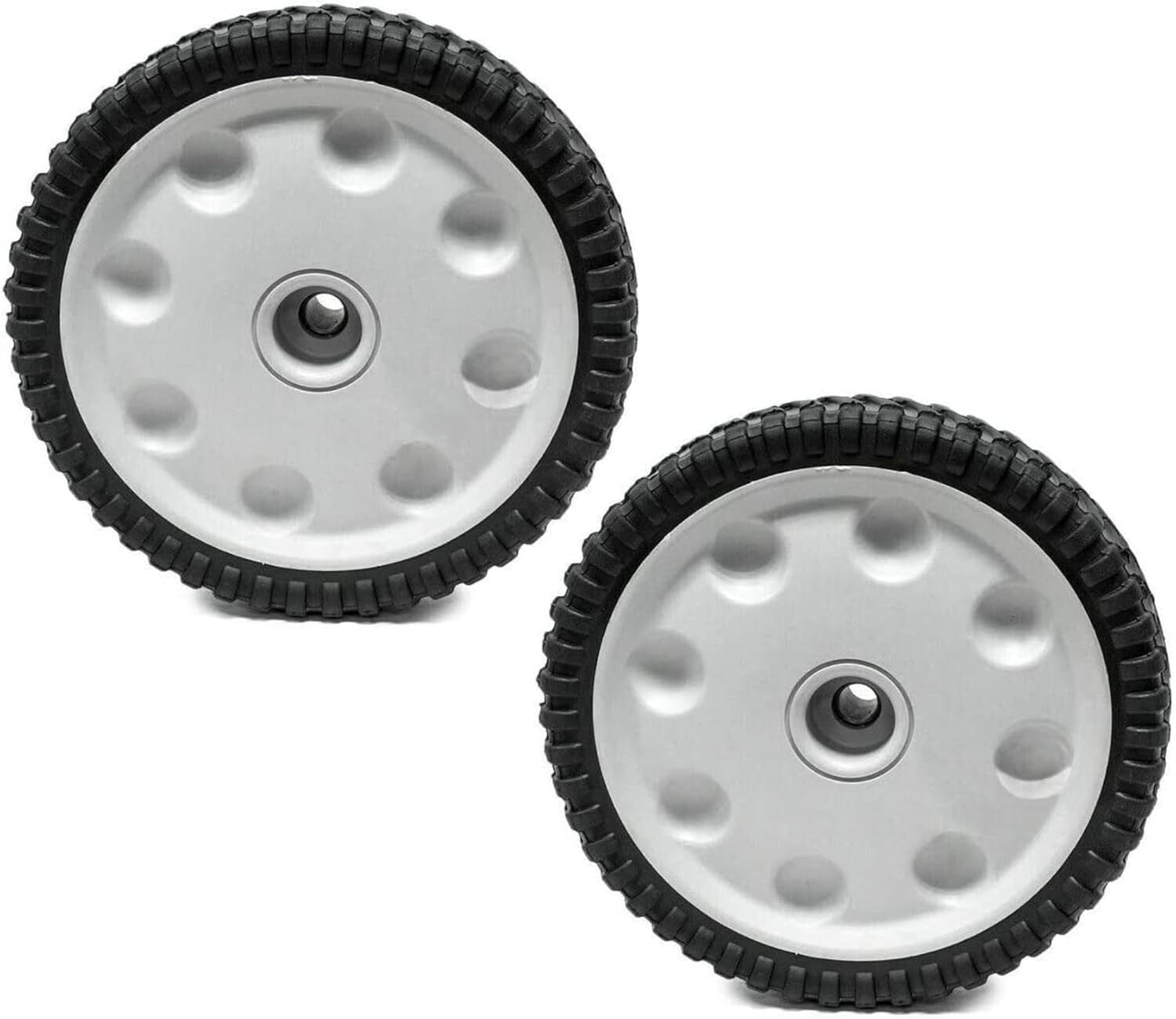 2x Durable 8-Inch Front Wheel Set for Troy-Bilt Lawn Mowers - Aftermarket Part