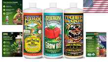 Load image into Gallery viewer, Organic Hydroponic Fertilizer Trio: Big Bloom, Grow Big &amp; Tiger Bloom - 3 Pack