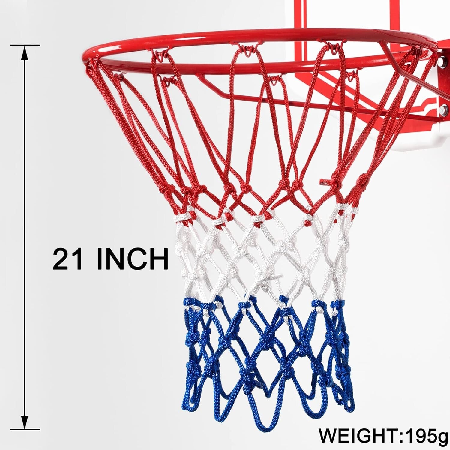 2025 Upgrade Basketball Nets - 12 Loops, Weatherproof, Fade-Resistant, 6 Pack