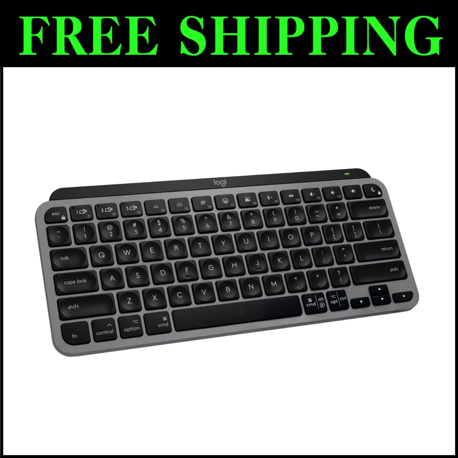 MX Keys Mini for Mac - Compact Wireless Keyboard with Backlit Keys, Space Grey