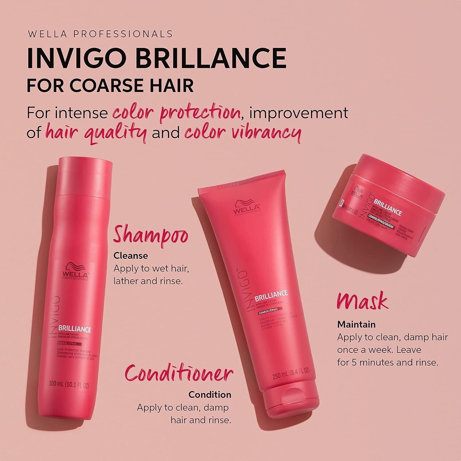 Wella Professionals Invigo Shampoo: Color Protection & Vibrancy for Coarse Hair