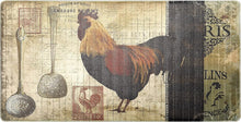 Load image into Gallery viewer, Stain-Resistant Ergonomic Kitchen Mat - Non-Slip, 1/2 Inch Thick, Paris Rooster
