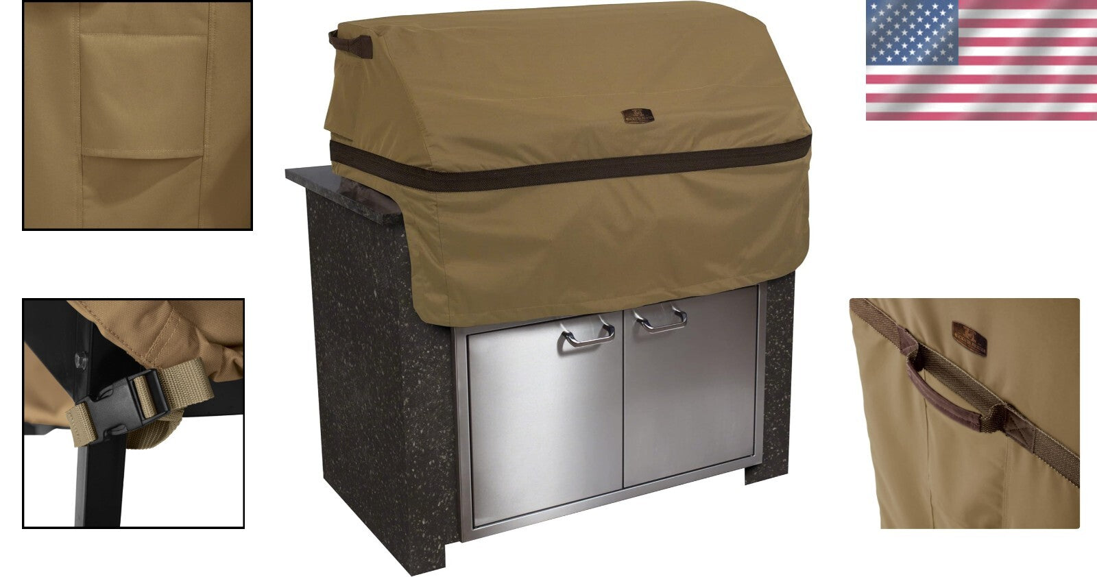 Hickory Water-Resistant Grill Cover - 32'' BBQ Protection with Warranty