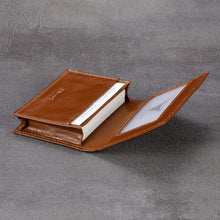 Load image into Gallery viewer, Compact &amp; Lightweight Italian Leather Business Card Holder for Professionals