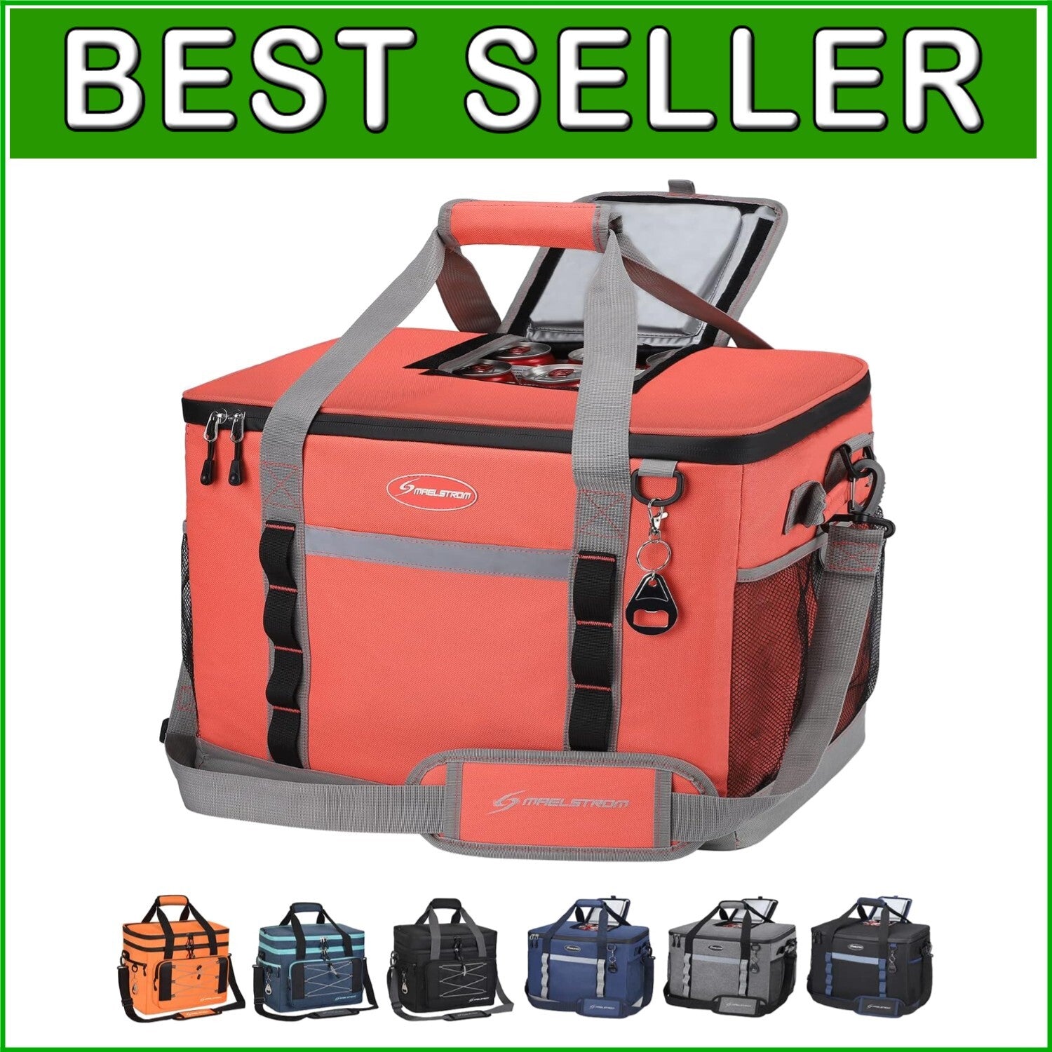 Durable & Versatile 75 Can Cooler Bag - Ideal for Grocery Shopping & Road Trips