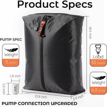 Load image into Gallery viewer, Airtight Travel Vacuum Storage Bags with Quick Connect Wireless Pump - 18.5”