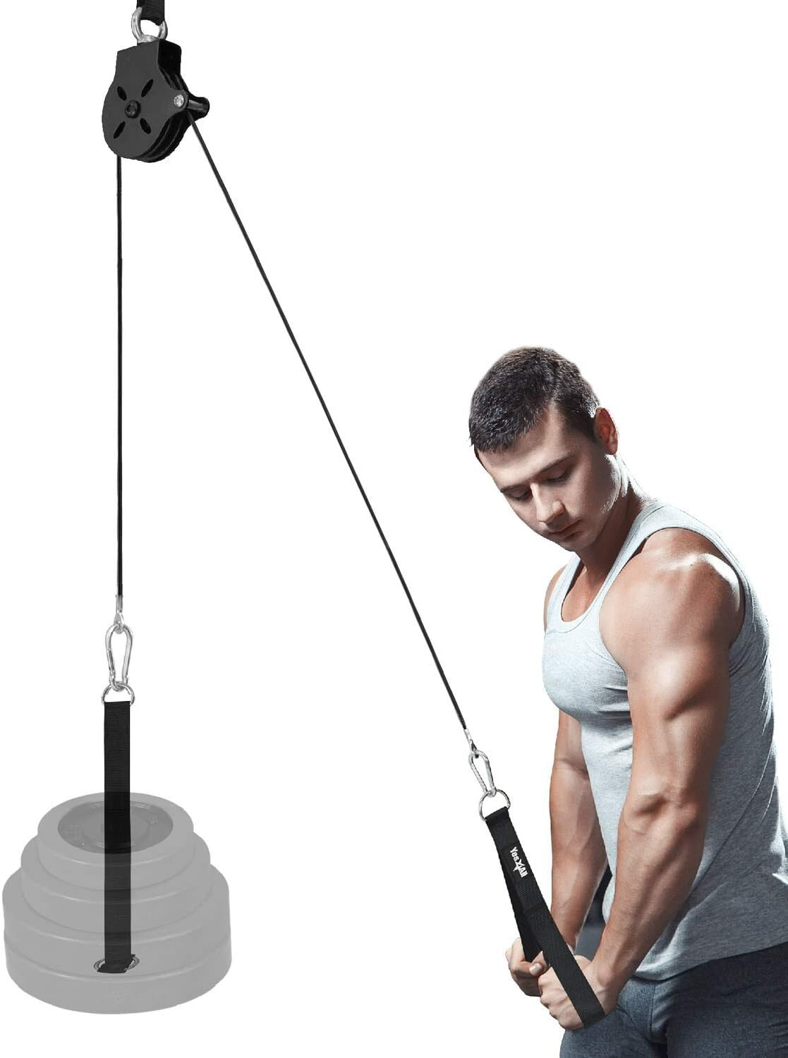 Essential Tricep Pulley System with Steel Components - Perfect for Home Gyms